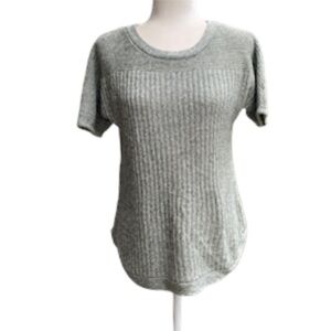 Talbots Linen Knit Top Medium Petite